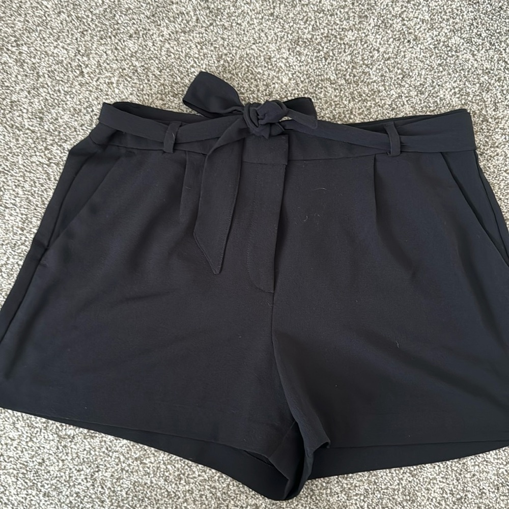 Loft High Waisted Paper Bag Shorts